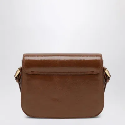 Apc A.p.c. Grace Small Bag In Crinkled Leather In Brown