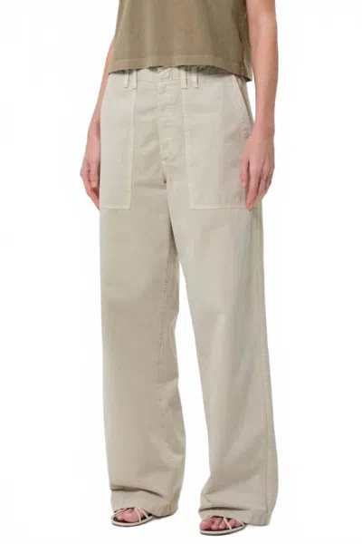 Agolde Sefton High-rise Barrel-leg Pants In Neutral