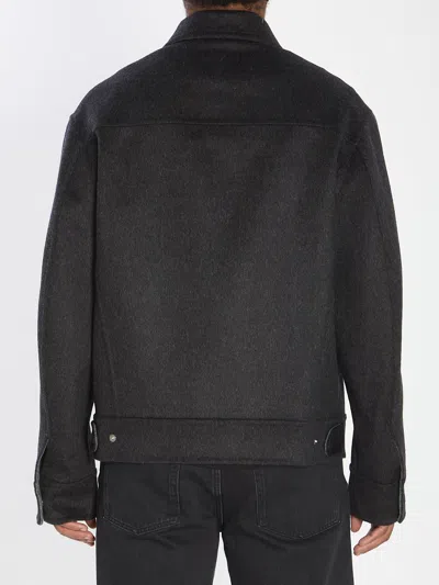 Ami Alexandre Mattiussi Adjustable Cuffs Chest Pockets Long Sleeves In Black