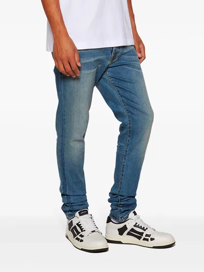 Amiri Top Low Skel Leather Sneakers In Animal Print