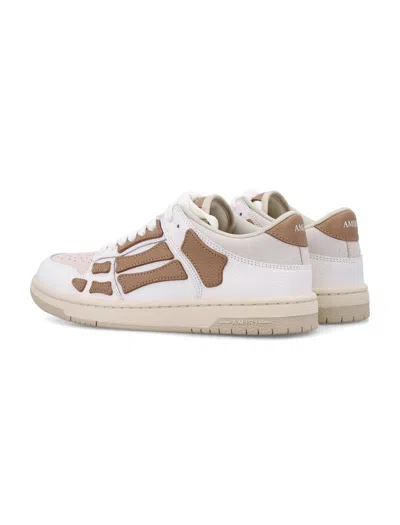 Amiri Rubber Sole Low Top Sneakers In Neutral