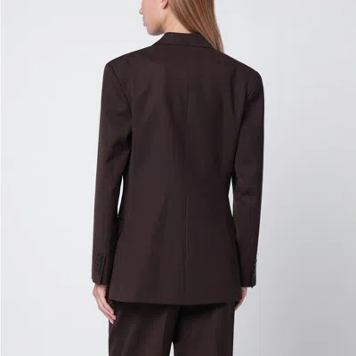 Anine Bing Brown Wool Blend Jacket In Brown