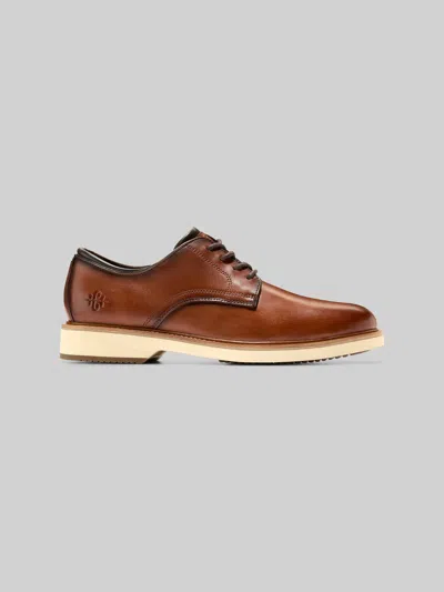 Cole Haan American Classics Montrose Leather Plain Toe Oxfords British In Brown