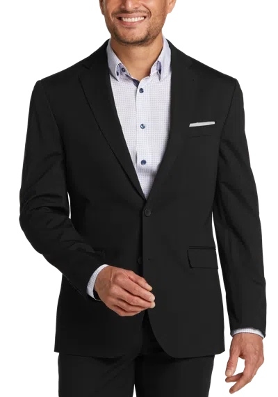 Awearness Kenneth Cole Slim Fit Knit Men's Suit Jacket In Black