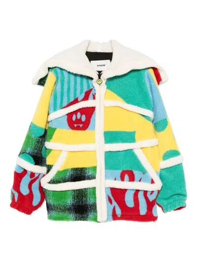 Barrow Unisex Patchwork Teddy Jacket In Multi