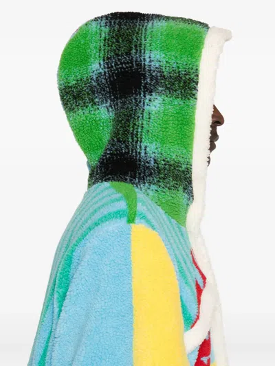 Barrow Unisex Patchwork Teddy Jacket In Multi