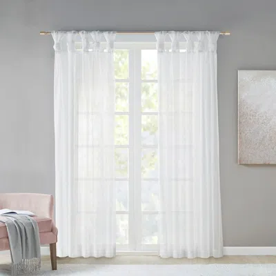 Breebe Twist Tab Voile Sheer Window Pair