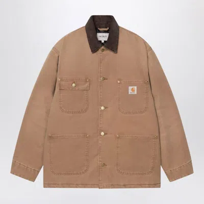 Carhartt Work In Progress Michigan Canvas Coat In Neutral