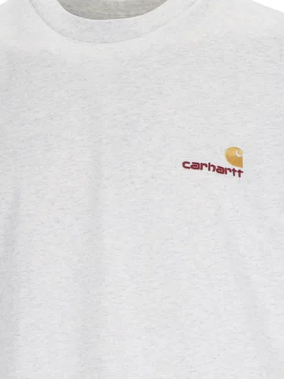 Carhartt Wip Ss Amarican Script Tshirt In White