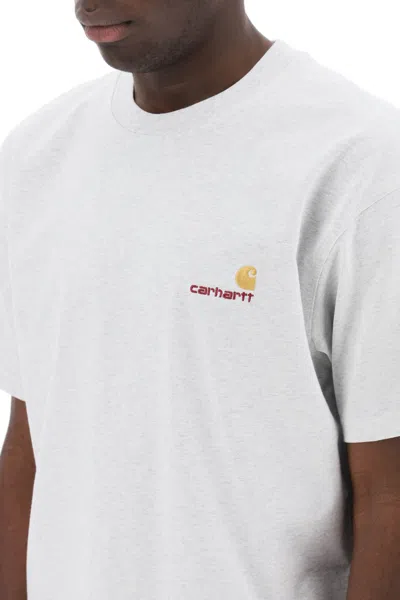 Carhartt Wip Ss Amarican Script Tshirt In White