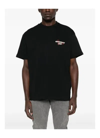 Carhartt Work In Progress Wiptopia Organic Cotton Graphic T-shirt In Black