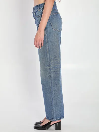 Celine Surf Jeans Flared In Denim In Blue