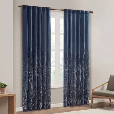 Breebe Curtain Panel(only 1 Pc Panel) In Blue
