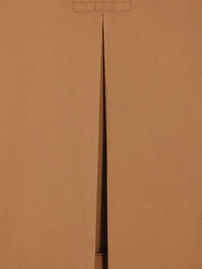 Chloé Long Water-repellent Beige Trench Coat In Cotton Gabardine In Brown