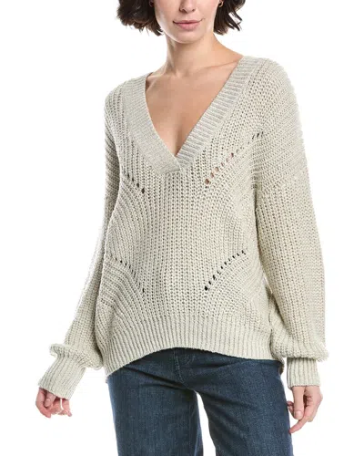 525 America Lofty Shine Pullover Sweater In Gray