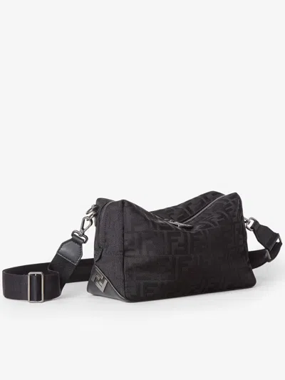 Fendi Medium Squared Ff Bag For Him In Black