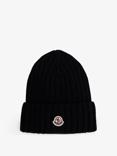 Moncler Responsible Virgin Wool Hat In Black