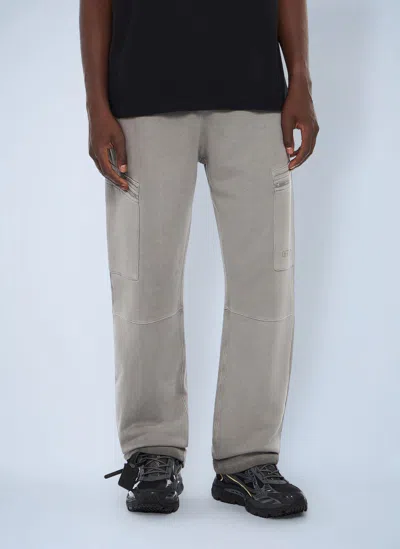 Off-white Laundry Diagonal Cargo Track Pants In Black
