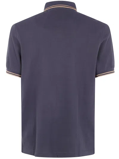 Fred Perry Logo-detail Polo Shirt In Blue