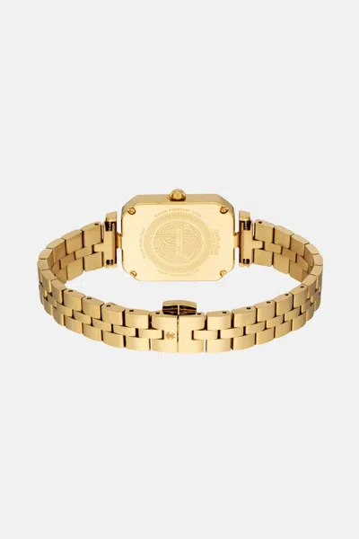 Roberto Cavalli By Franck Muller Logo Watch In Gold