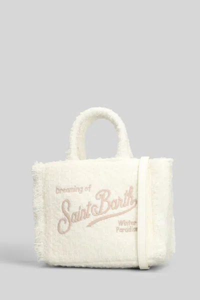 Mc2 Saint Barth Colette Tweed Tote In Neutral
