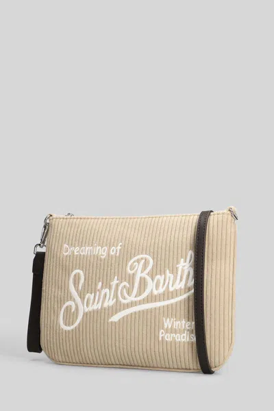 Mc2 Saint Barth Parisienne Corduroy Clutch In Nude