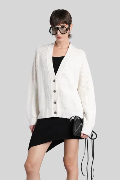 Palm Angels Cardigan In White