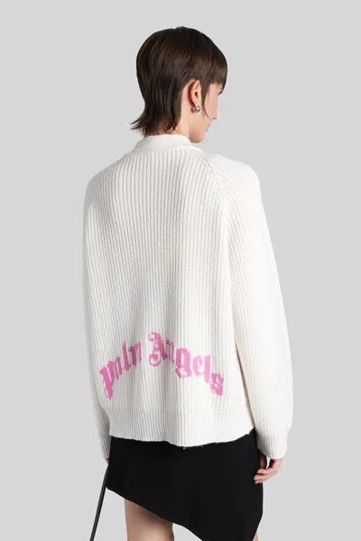 Palm Angels Cardigan In White