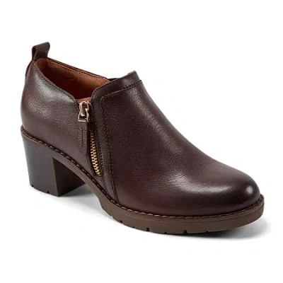 Easy Spirit Womens Cosa Flat Heel Booties In Brown
