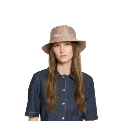 Gucci Reversible Gg Nylon Bucket Hat In Neutral