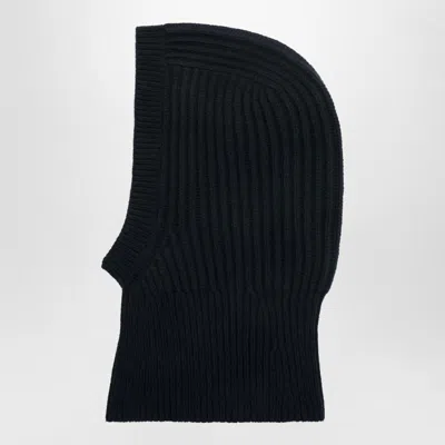Ivy & Oak Ivy Oak Dark Navy Wool Balaclava In Black