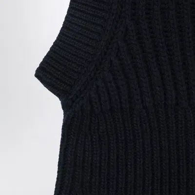Ivy & Oak Ivy Oak Dark Navy Wool Balaclava In Black