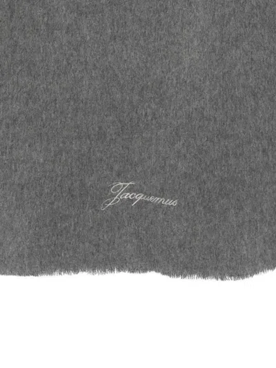 Jacquemus Scarf With Embroidered Logo