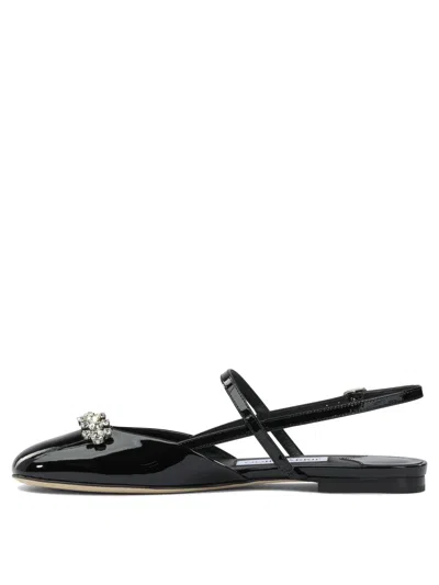 Jimmy Choo Belinda Slingback Flats In Black