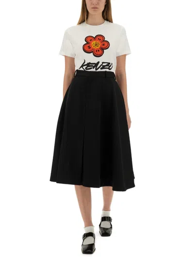 Kenzo Futura Loose T-shirt In White