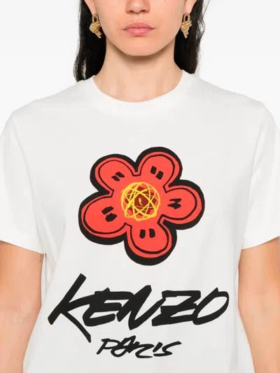 Kenzo Futura Loose T-shirt In White