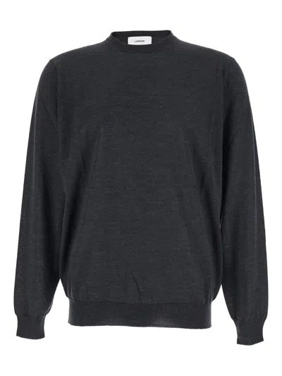 Lardini Crew Neck Pullover In Black