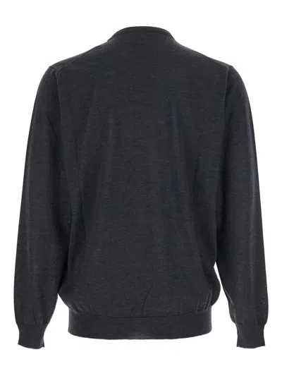Lardini Crew Neck Pullover In Black