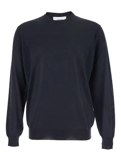 Lardini Crew Neck Pullover In Black