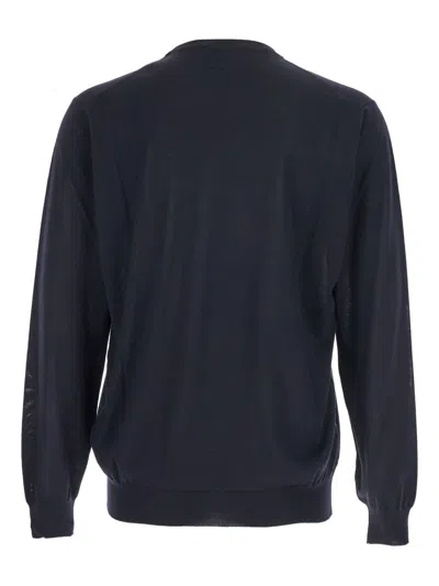Lardini Crew Neck Pullover In Black
