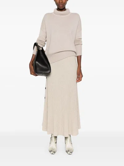 Lisa Yang Heidi Cashmere Turtle-neck Sweater In Neutral