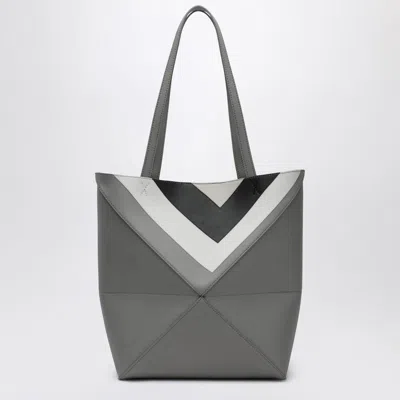 Loewe Medium Puzzle Fold Tote Bag In Gray