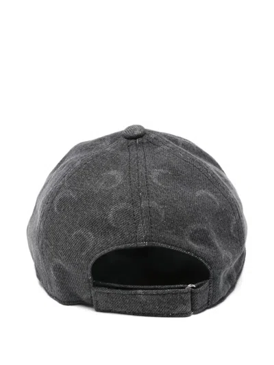 Marine Serre Moon Laser Cut Denim Baseball Cap