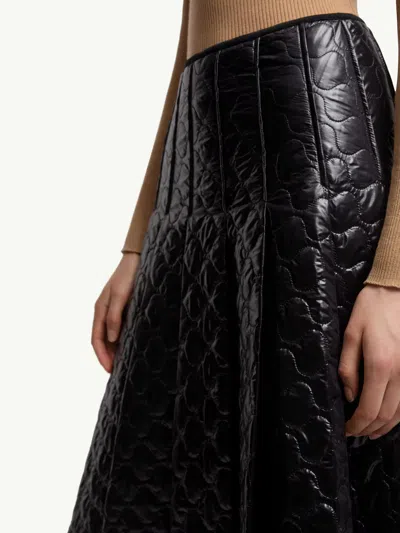 Moncler Padded Midi Skirt With Square Quilting In Multi