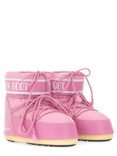 Moon Boot Icon Low Boots In Pink