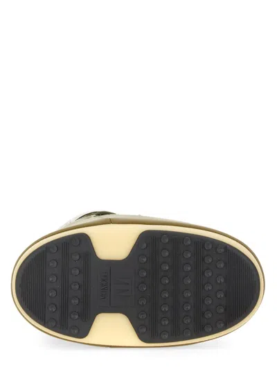 Moon Boot Mens Khaki Icon Low 2 Lace-up Nylon Snow Boots M In Green