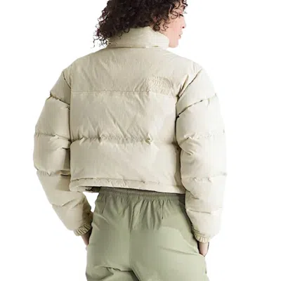 The North Face (wmns) Wmns  Nuptse Short Dtm Jacket 'white Dune'