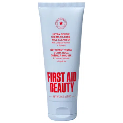 First Aid Beauty Ultra Gentle Cream-to-foam Face Cleanser - 2.0 oz In Transparent