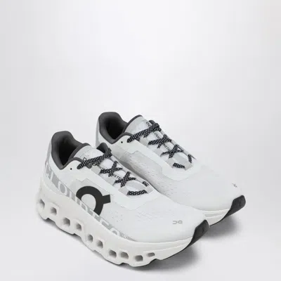 On -running Womens All White F Cloudmster Cushied Chunky-soled Mesh Low-top Trainers In Animal Print