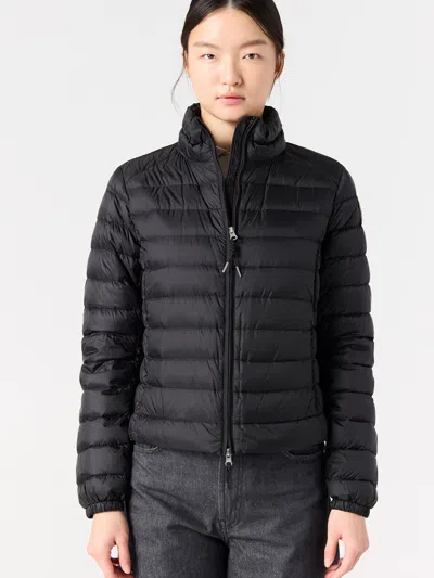 Parajumpers Emilia Down Jacket High Collar Style In Black